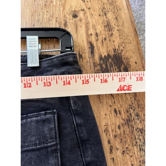 Lauren Conrad Womens Black Wide Leg Denim Size 8 High Waist Fashionable - Picture 5 of 8